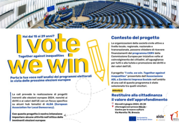 Copy of I vote - We win together against inequalities: Restituire alla cittadinanza il valore dell'approfondimento