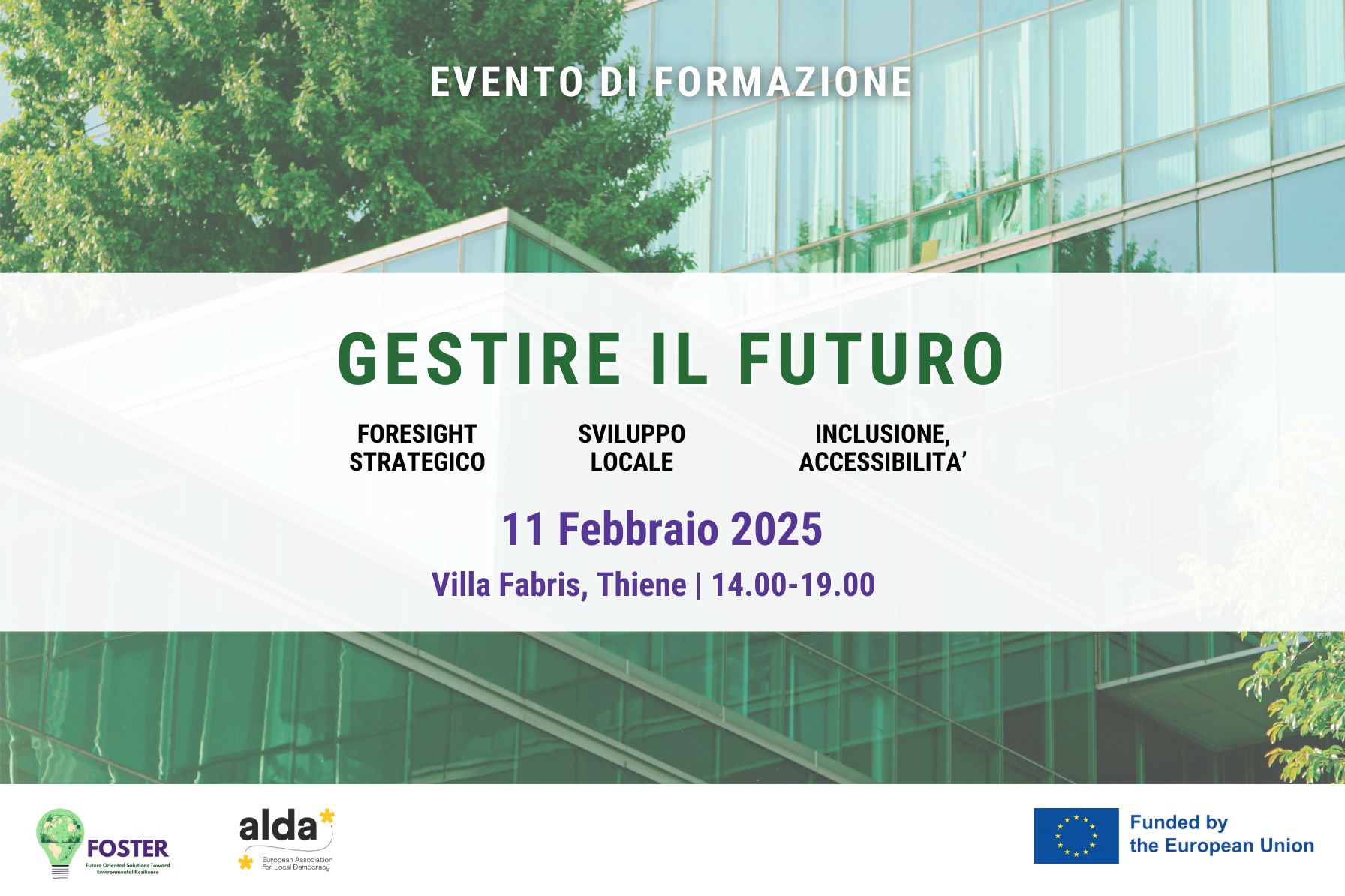 FOSTER Local Training: Gestire il futuro verso comunità più resilienti