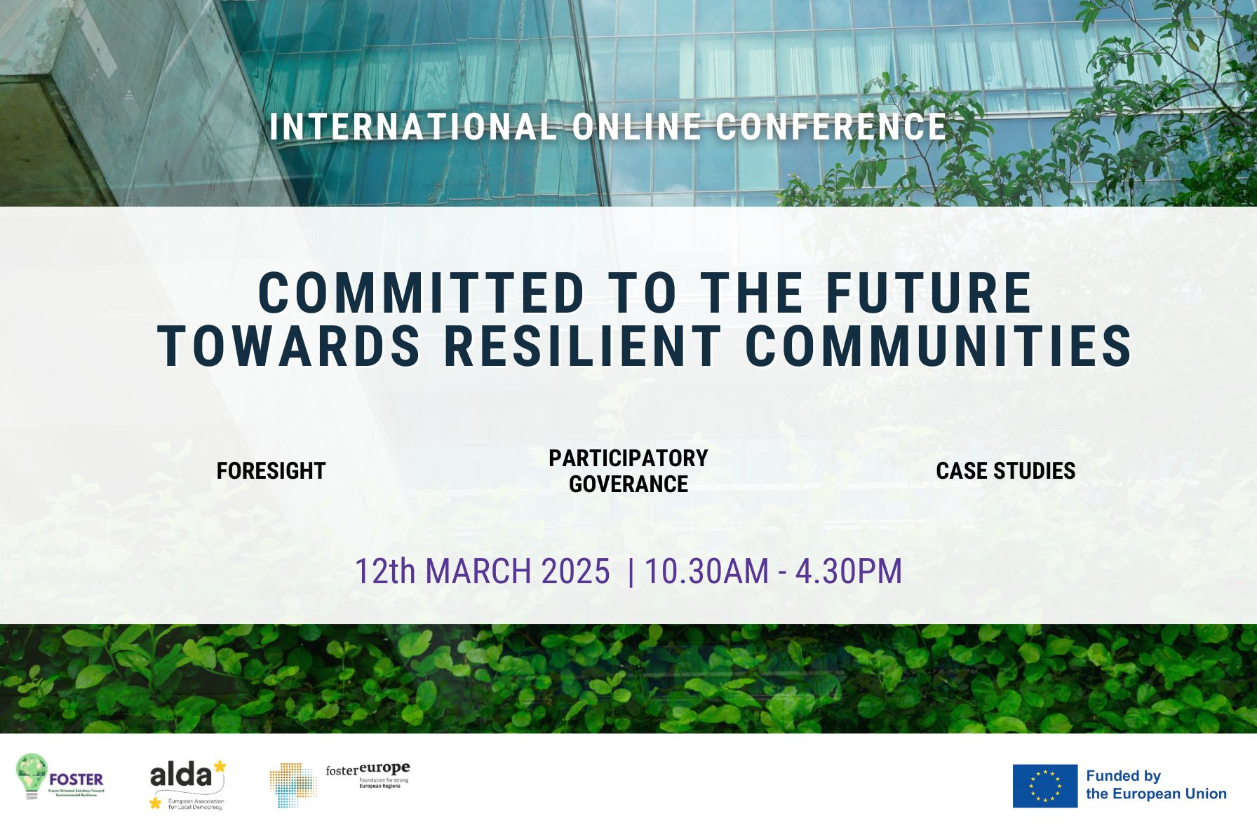 FOSTER International Online Conference: Committed to the future towards resilient communities